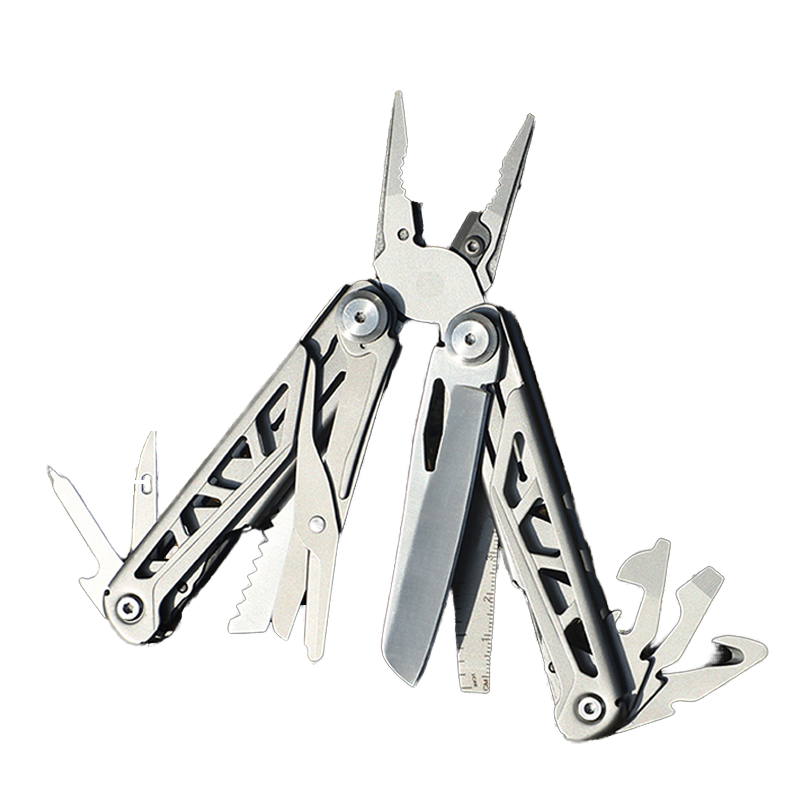 Foldable Multitool Pliers with Scissors and Screwdriver Stainless Steel Multi Tool Pliers with Replaceable Wire Cutters and Saw