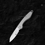 Mini Folding Titanium Utility Knife Portable Pocket Knife Camping Food Processing Food Construction Repair Outdoor Equipment Keychain Mouth