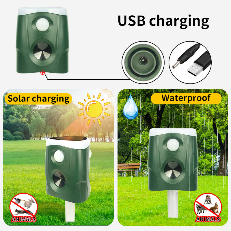 360°Ultrasonic Animal Repeller Cat Repellent Outdoor, Dog Repellent