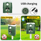 360°Ultrasonic Animal Repeller Cat Repellent Outdoor, Dog Repellent