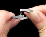 Titanium Alloy Key Rings Keychains Buckle Pendant Super Light Man Car Keychain for Male Creativity Gift Keyfobs Crafts Key Ring