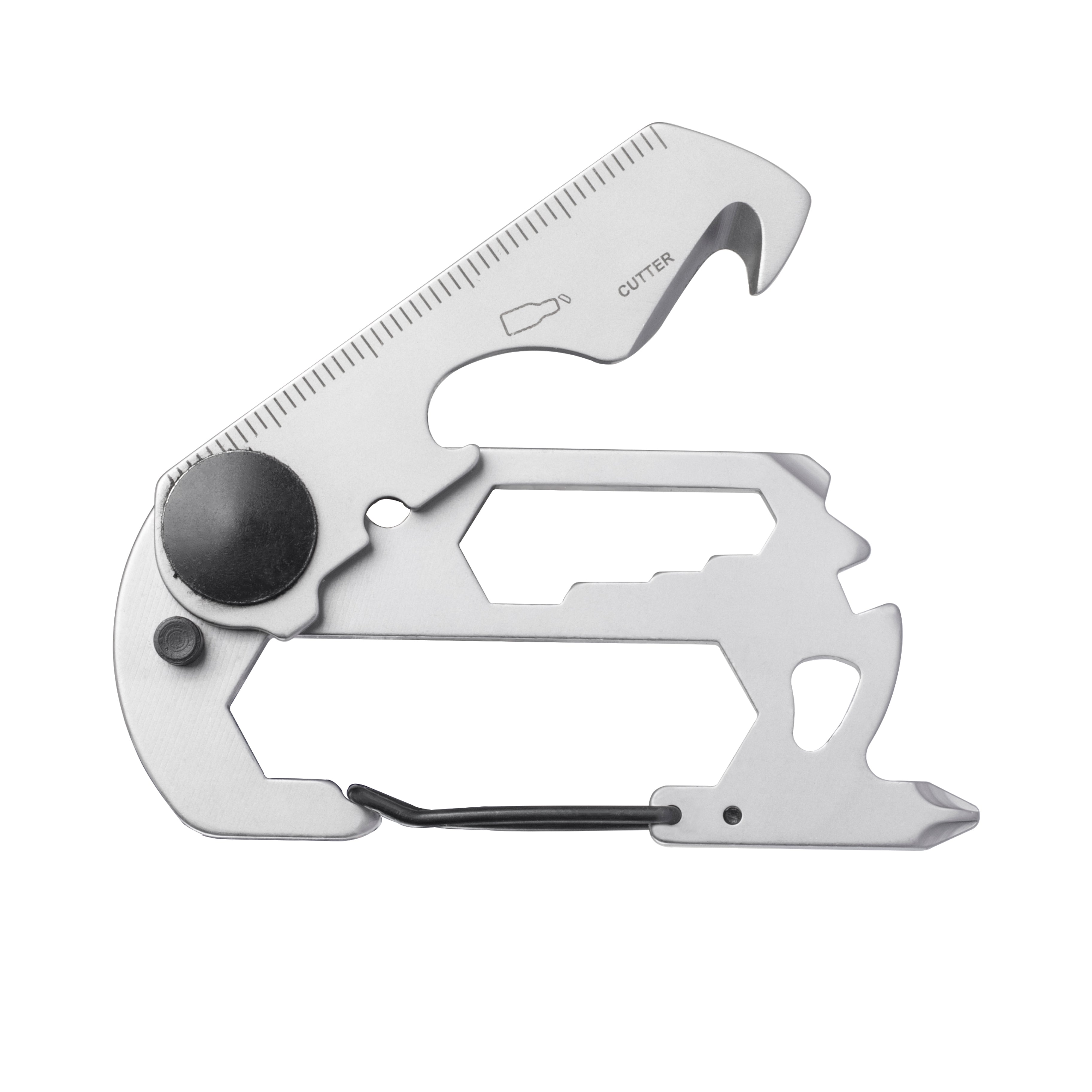 10in1 Stainless Steel EDC Card Multitool for Survival Camping & Climbing