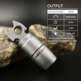 Multitool with specifications on a dark background