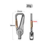 Tactical Multi-Tool Carabiner for Men - Heavy Duty Outdoor Gear Accessory with Bottle Opener & Keychain Hook
