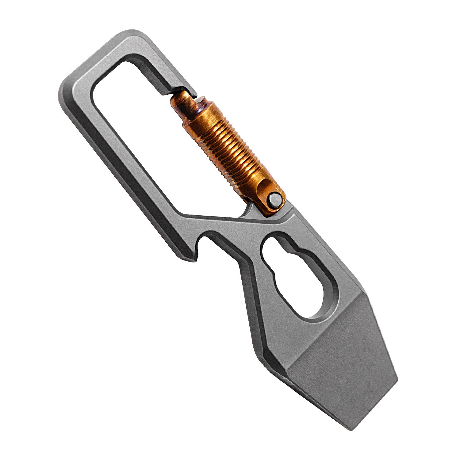 Titanium Multi-Tool Carabiner for Men - EDC Gear & Outdoor Survival Tool - Heavy-Duty Keychain Tool for Hiking, Camping, and Everyday Carry