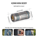 Keychain TItanium Alloy Flashlight EDC