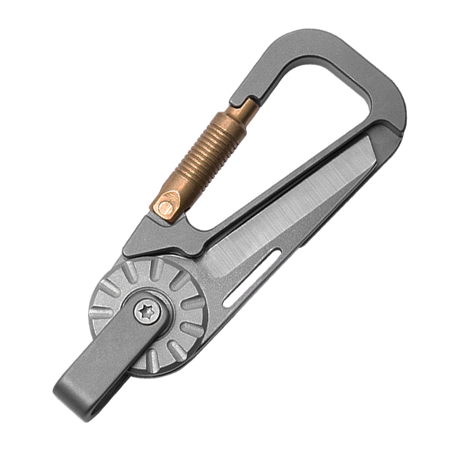 Tactical Multi-Tool Carabiner for Men - Heavy Duty Outdoor Gear Accessory with Bottle Opener & Keychain Hook