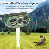 2024 Upgraded Solar Animal Repellent, Cat Repellent Outdoor, Squirrel Repellent, Deer Repellent, Ultrasonic pest Repeller, Waterproof Motion Detection