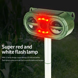 2024 Upgraded Solar Animal Repellent, Cat Repellent Outdoor, Squirrel Repellent, Deer Repellent, Ultrasonic pest Repeller, Waterproof Motion Detection