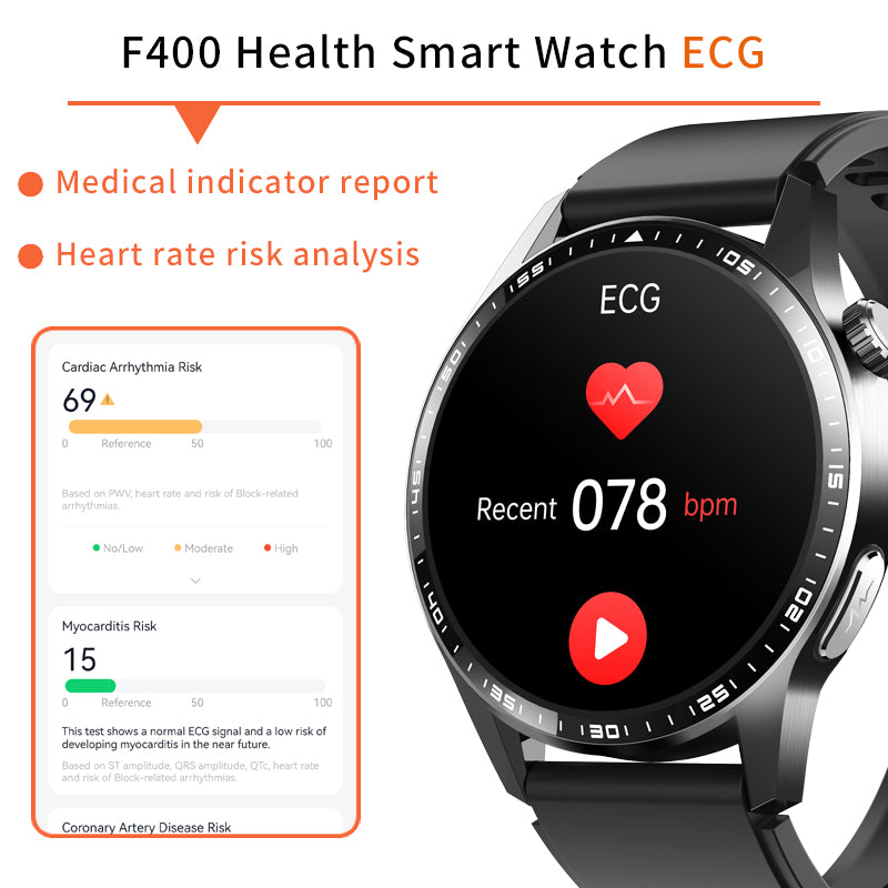 Healthy Blood Oxygen Smart Watch Men ECG+PPG Precise Body Temperature Heart Rate Monitor Smartwatch HRV Blood Pressure Watches