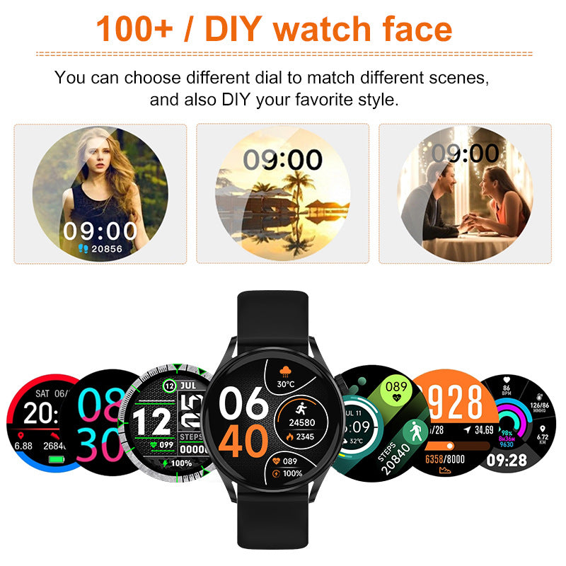 Smart Watch Fitness Tracker with Heart Rate Blood Oxygen Blood Pressure Sleep Monitor 100 Sports Modes Step Calorie Counter