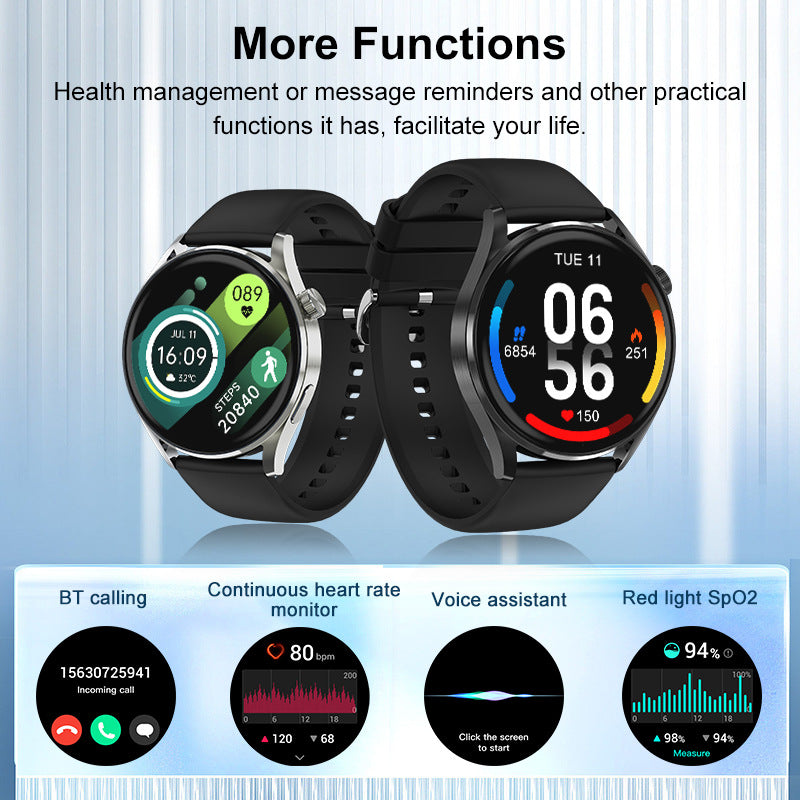 Smart Watch Fitness Tracker with Heart Rate Blood Oxygen Blood Pressure Sleep Monitor 100 Sports Modes Step Calorie Counter
