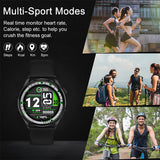Smart Watch Fitness Tracker with Heart Rate Blood Oxygen Blood Pressure Sleep Monitor 100 Sports Modes Step Calorie Counter