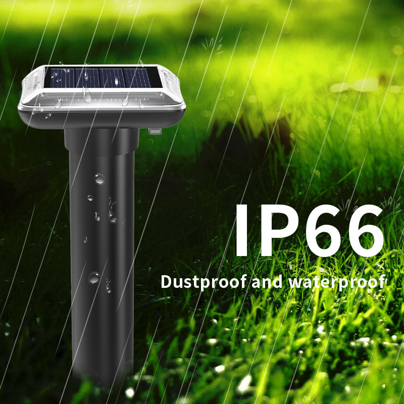 Mole Repellent Solar Powered Gopher Repellent Ultrasonic Solar Powered Sonic Mole Deterrent Stakes, Snake Groundhog Repellent for Yard, Garden, Lawn