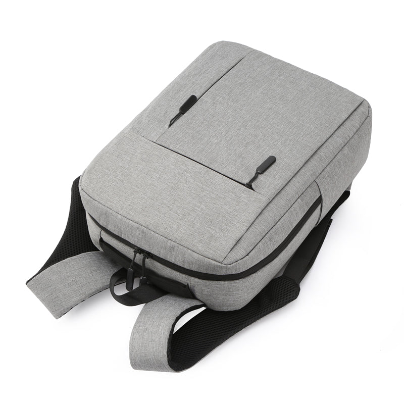 Premium Grey Fashion Backpack Spacious Durable Travel-Friendly – Free Your Hands for Daily Commute