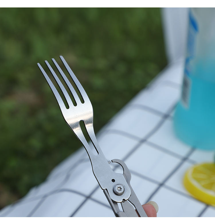 Outdoor Camping Utensils Spoon Fork Knife Utensils Multi Functional Spork Spoon Knife Forks