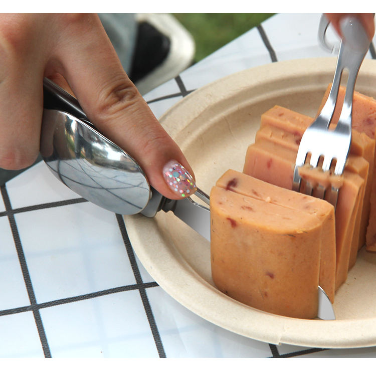 Outdoor Camping Utensils Spoon Fork Knife Utensils Multi Functional Spork Spoon Knife Forks