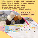 The WaWAJI Beginners Crochet Kit with Easy Peasy Yarn Learn to Crochet Kits for Beginners