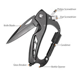 2025 Latest Design Indoor Multi-Functional Knives Outdoor DIY High Strength Multi-Functional Knives Carabiner Tools