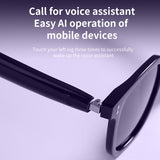 2025 Fashion AI 100MP Camera Smart Glasses Waterproof Bluetooth Call Playing Music Smart Glasses