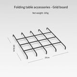Portable 3-in-1 Design Camping Table for Grill with Mesh Desktop, Folding Table for Grill Camping Cooking BBQ