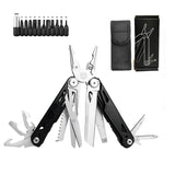 Foldable Multitools with Scissors and Screwdriver Stainless Steel Multi Tool Pliers with Replaceable Wire Cutters and Saw