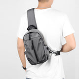 Waterproof Lightweight Crossbody Bag with Multiple Pockets for Men & Women – Durable Nylon Chest Bag for Travel, Hiking & Daily Use