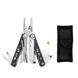 Foldable Multitool Pliers with Scissors and Screwdriver Stainless Steel Multi Tool Pliers with Replaceable Wire Cutters and Saw