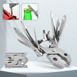 25-in-1 Multitool Stainless Steel Pocket Knife with Screwdriver Sleeve with Sheath-Perfect for Outdoor, Survival, Camping, Hiking, Simple Repair