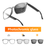 Ai Translation Smart Glasses with Bluetooth for Men Women with 140 Language Color-Change Lens Clear Headphone with Speaker Sunglasses