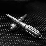 Titanium Mini Screwdriver for Men - Compact EDC Pocket Tool - Outdoor Survival Gear & Everyday Carry Multi-Tool