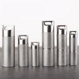 Wautton Mini Sealed Waterproof Pill Box Pure Titanium Perfume Storage Case