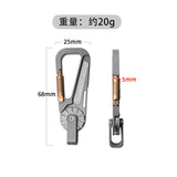 Tactical Multi-Tool Carabiner for Men - Heavy Duty Outdoor Gear Accessory with Bottle Opener & Keychain Hook