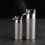 Wautton Mini Sealed Waterproof Pill Box Pure Titanium Perfume Storage Case