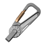 Tactical Multi-Tool Carabiner for Men - Heavy Duty Outdoor Gear Accessory with Bottle Opener & Keychain Hook