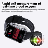 ECG smart watch with blood pressure monitor body temperature blood glucose heart rate blood oxygen