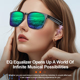 Ai Translation Smart Glasses with Bluetooth for Men Women with 140 Language Color-Change Lens Clear Headphone with Speaker Sunglasses