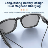 Ai Translation Smart Glasses with Bluetooth for Men Women with 140 Language Color-Change Lens Clear Headphone with Speaker Sunglasses