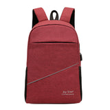 Leisure Computer Backpack Waterproof Nylon 14-inch Laptop Bag Lightweight with Multiple Pockets for Casual Daily Use
