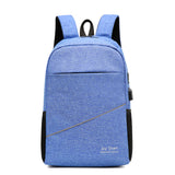 Leisure Computer Backpack Waterproof Nylon 14-inch Laptop Bag Lightweight with Multiple Pockets for Casual Daily Use