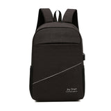 Leisure Computer Backpack Waterproof Nylon 14-inch Laptop Bag Lightweight with Multiple Pockets for Casual Daily Use
