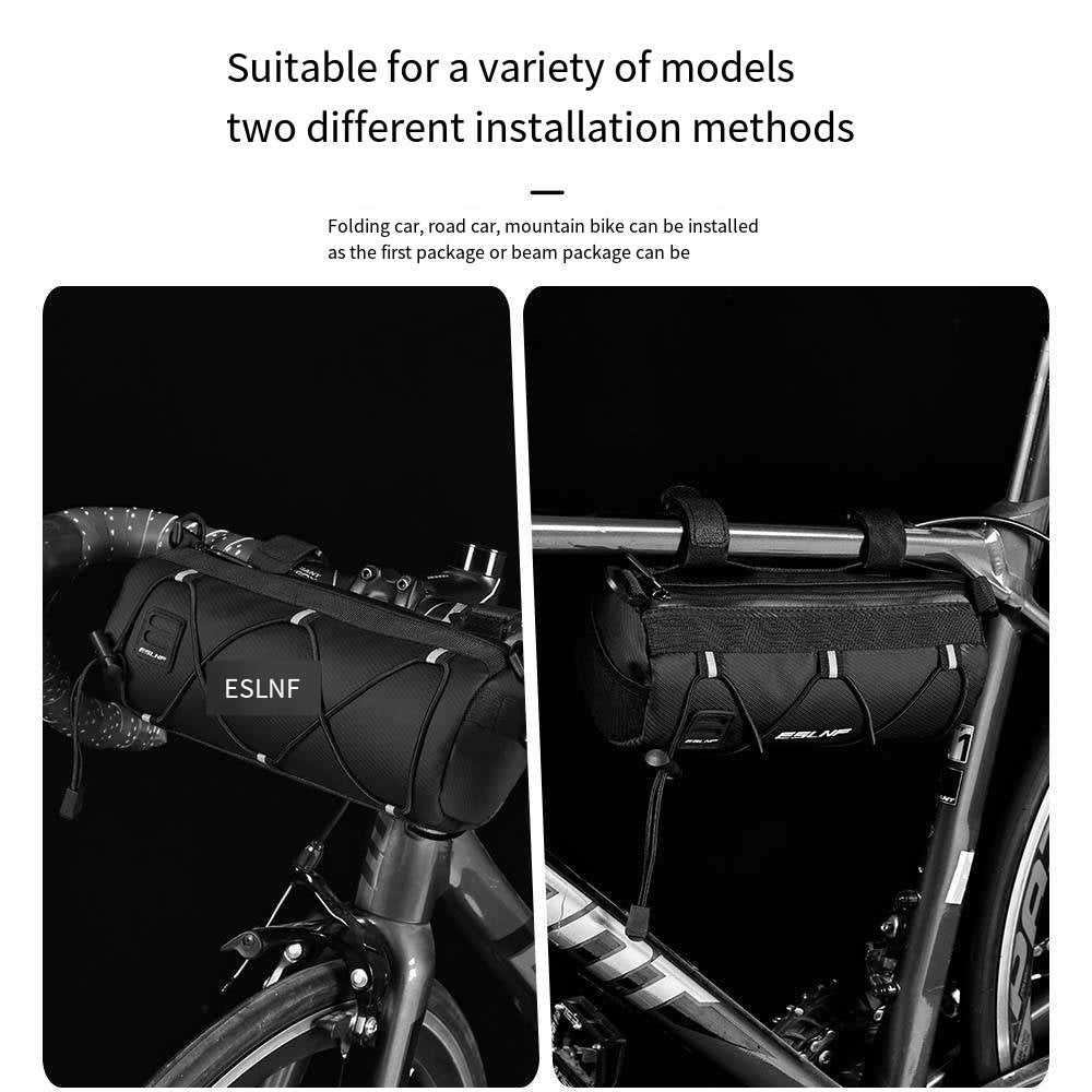 Bike Handlebar Bag Bicycle Front Bag Shoulder Bag Storage Bag with Shoulder Strap for Road Mountain Bike Cycling Travel