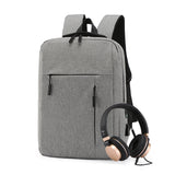 Premium Grey Fashion Backpack: Spacious, Durable, & Travel-Friendly – Free Your Hands for Daily Commute