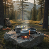 Ultra-light Aluminum Alloy Camping Cookware Utensils Outdoor Cooking Teapot