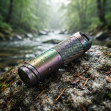 EDC Titanium Alloy Mini Flashlight With USB Charging Rechargeable Fishing Outdoor Waterproof Camping Lighting EDC Tools