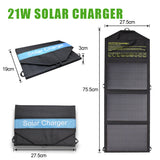 21W USB Foldable Solar Panel