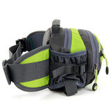 Waterproof waist bag with two water bottle holders for camping wanderlust