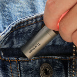 Mini Sealed Waterproof Pill Box Pure Titanium Perfume Storage Case