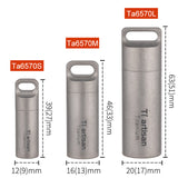 Mini Sealed Waterproof Pill Box Pure Titanium Perfume Storage Case