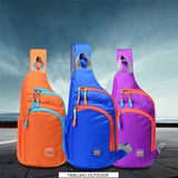 Waterproof Nylon Outdoor Sports Anti Theft Bag Climbing Hiking Cycling Bottle Holder Shoulder Cross Body Chest Bag